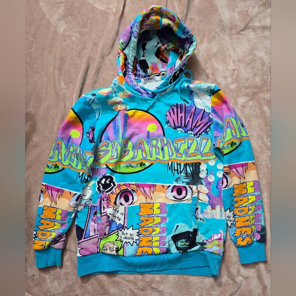 SugarHill Men’s Hoodie Sweatshirt Lucid Dreams Riptide Size Small